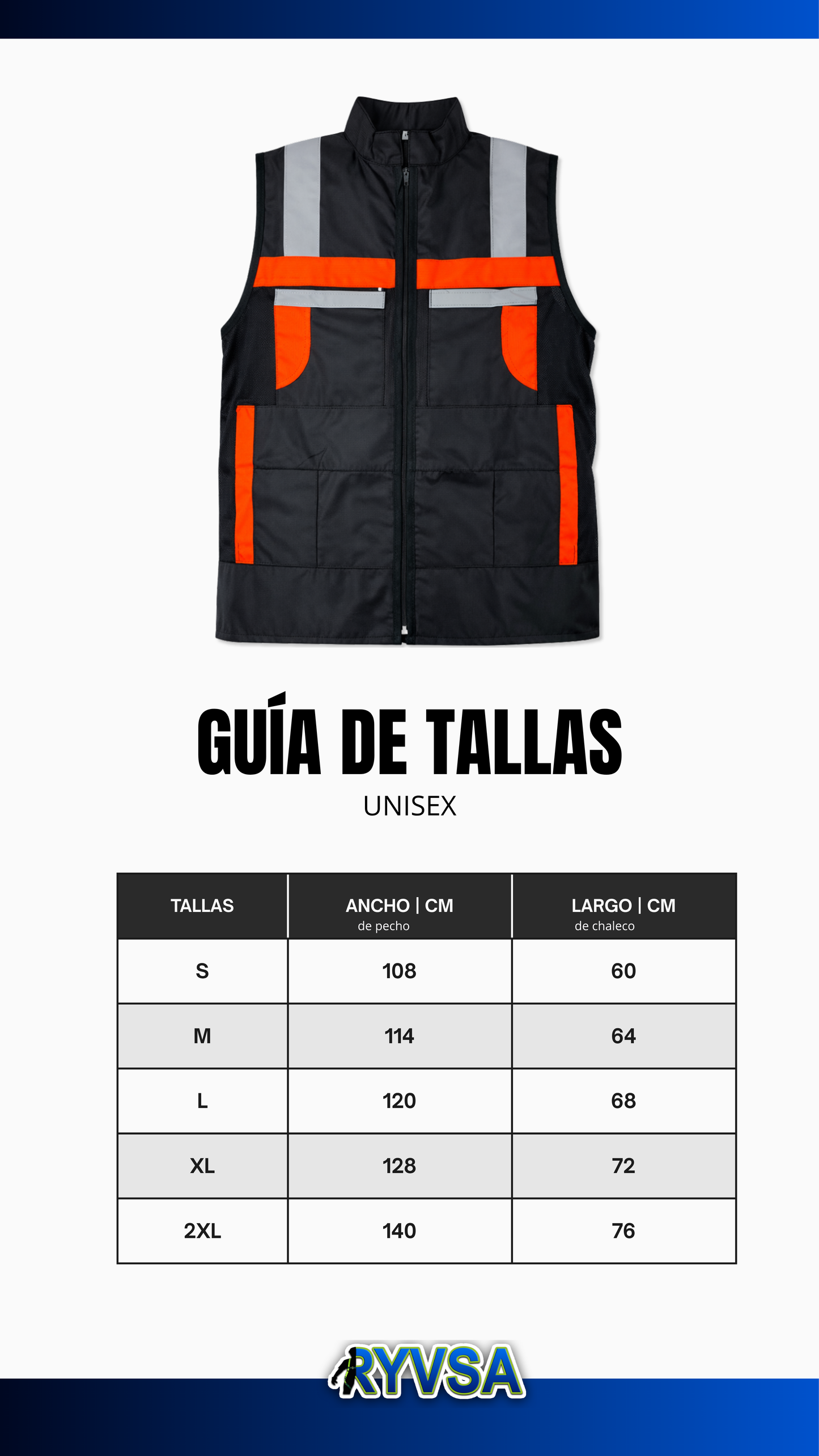 Chaleco De Seguridad Reflejante Jersey Negro