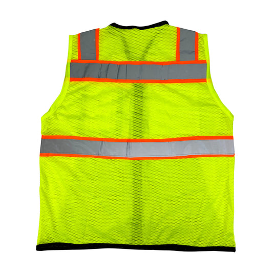 Chaleco JYRSA tipo Jersey Modelo Spartan con reflejante color Amarillo de alta visibilidad