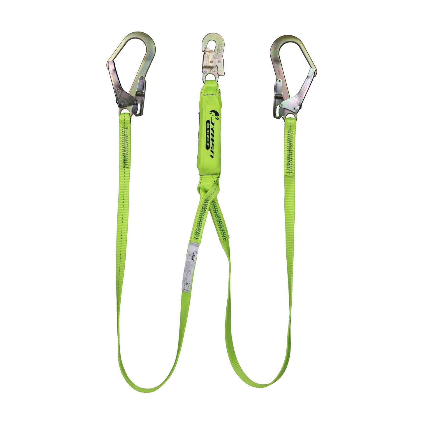 Amortiguador Con Doble Banda Y Gancho Jyrsa JYR-AM2C1G1M83 Verde Alta Visibilidad Unitalla