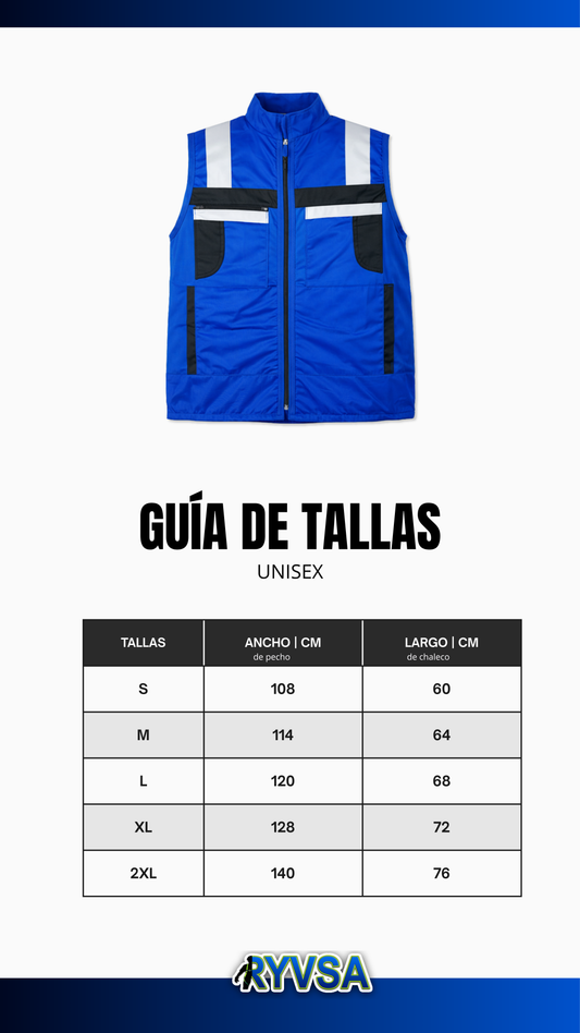Chaleco De Seguridad Reflejante Jersey Azul
