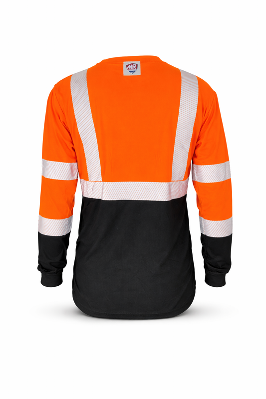 Camisa Naranja Manga Larga MR