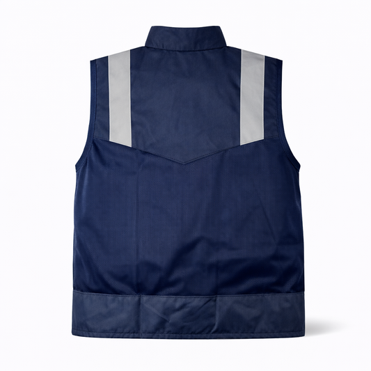 Chaleco De Seguridad Reflejante Jersey Azul Oscuro