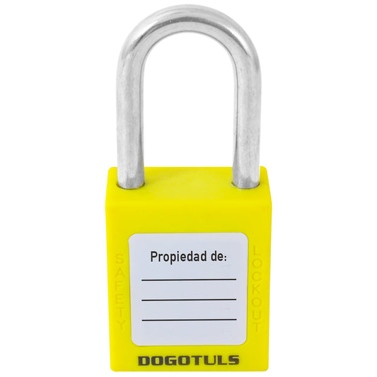 CANDADO BLOQUEO AMARILLO NY GANCHO ACERO - RL9011