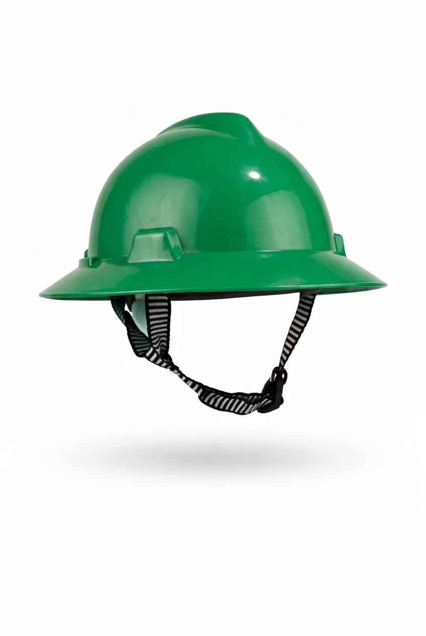 Kit Casco Verde MSA + Barbiquejo Generico