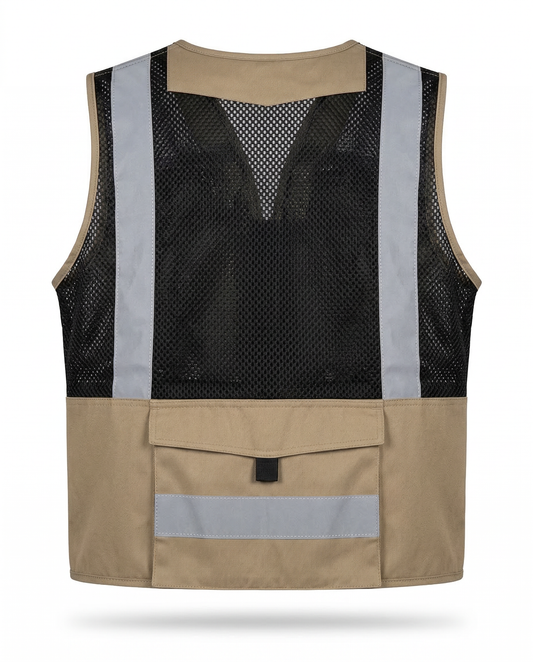 Chaleco Gabardina Tipo Cazador Beige