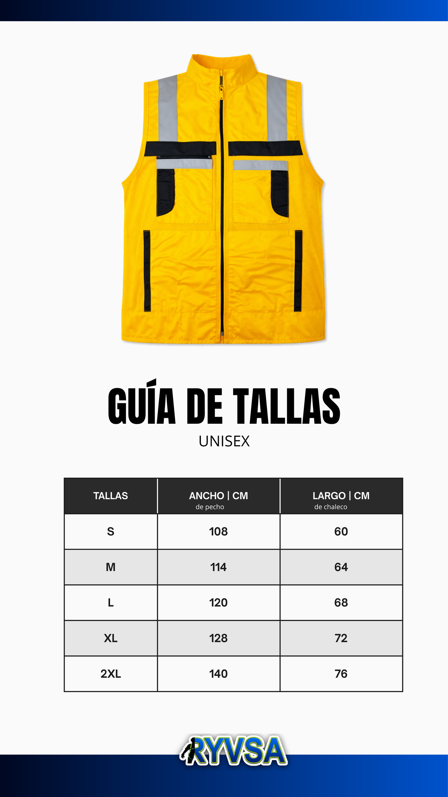 Chaleco De Seguridad Reflejante Jersey Mango