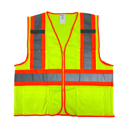 Chaleco Jersey Poliéster Modelo Clase 5 color Amarillo Neón