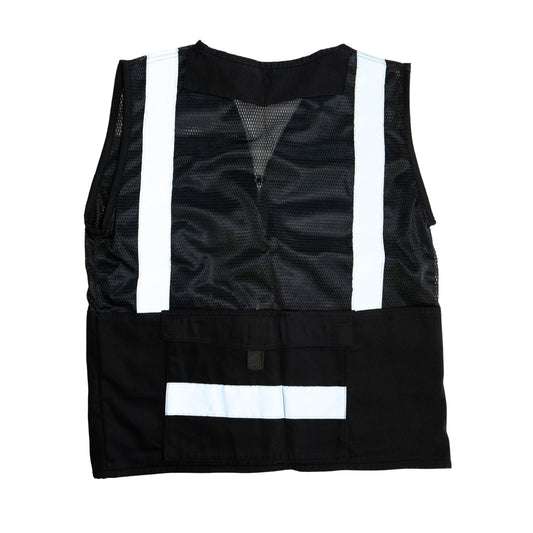 Chaleco Gabardina Tipo Cazador Negro