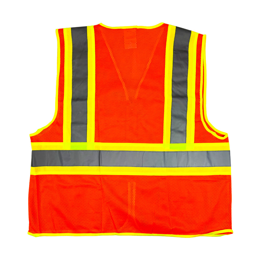 Chaleco Jersey Poliéster Modelo Clase 5 color Anaranjado Neón