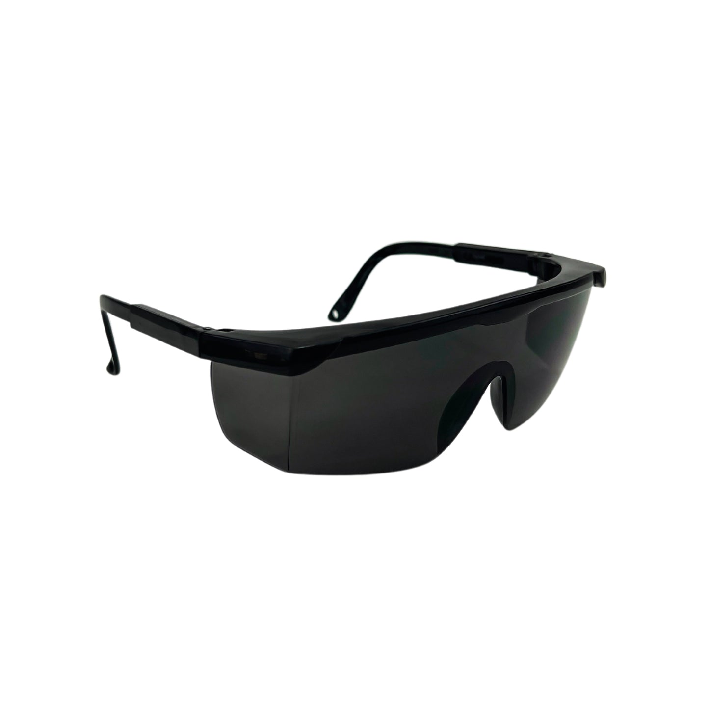 Lentes de seguridad de Policarbonato Modelo Sargento Mica Gris, Ceja Negra.