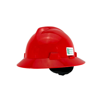 Casco MSA Ala Ancha Rojo