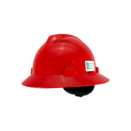 Casco MSA Ala Ancha Rojo