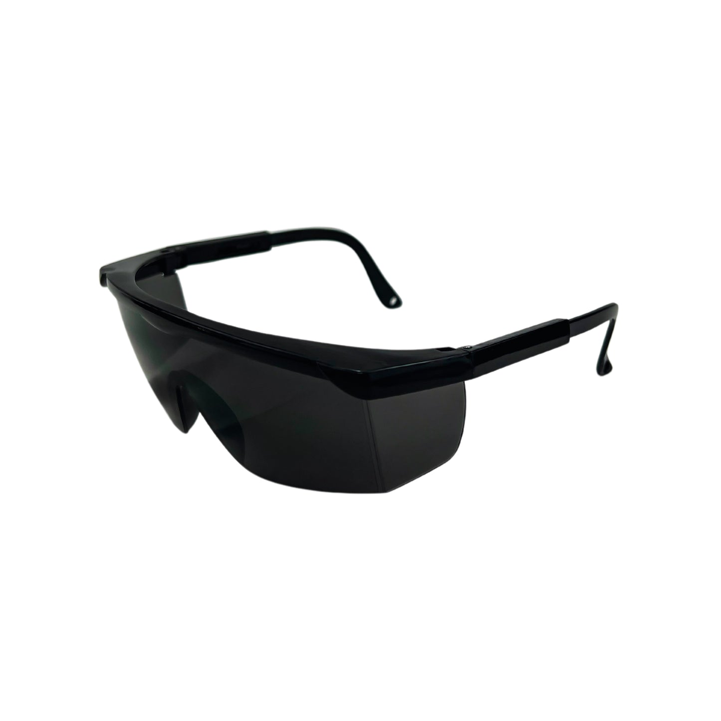 Lentes de seguridad de Policarbonato Modelo Sargento Mica Gris, Ceja Negra.