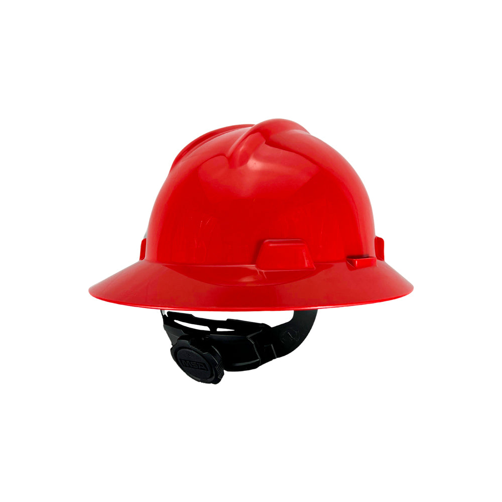 Casco MSA Ala Ancha Rojo