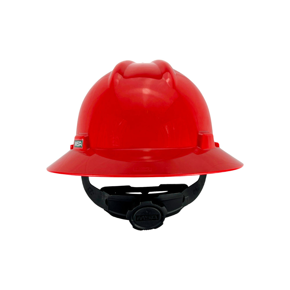 Casco MSA Ala Ancha Rojo