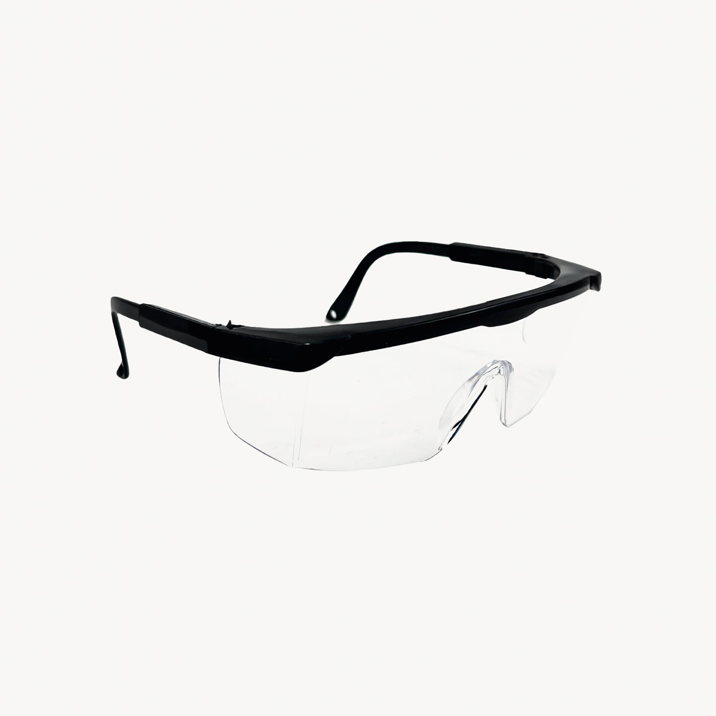 Lentes de seguridad de Policarbonato Modelo Sargento Mica Clara, Ceja Negra.