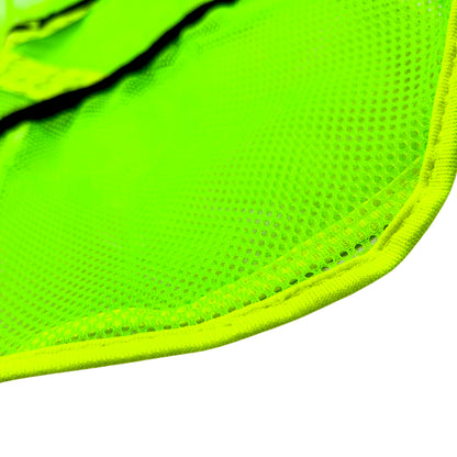 Chaleco de Malla color Verde con bies de alta visibilidad