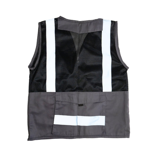 Chaleco Gabardina Tipo Cazador Gris