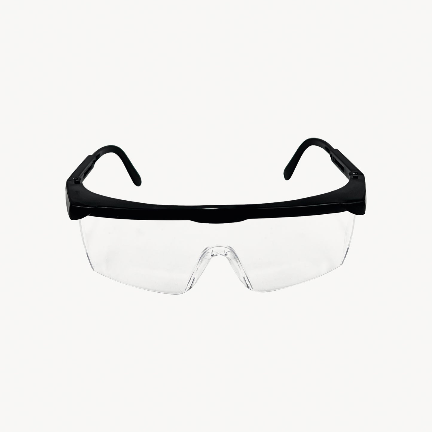 Lentes de seguridad de Policarbonato Modelo Sargento Mica Clara, Ceja Negra.