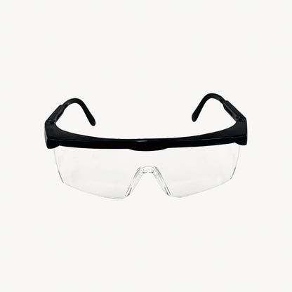 Lentes de seguridad de Policarbonato Modelo Sargento Mica Clara, Ceja Negra.