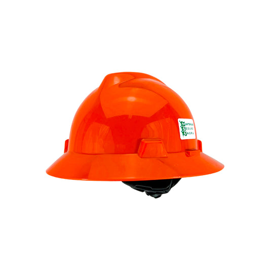 Casco MSA Ala Ancha Naranja