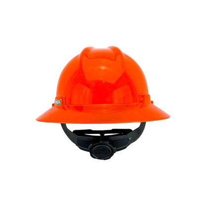 Casco MSA Ala Ancha Naranja