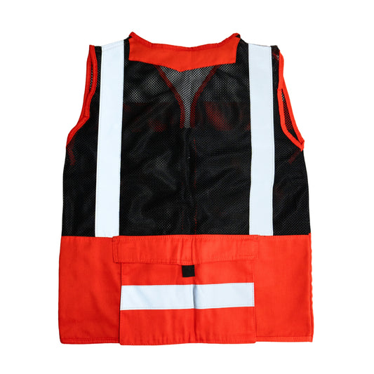 Chaleco Gabardina Tipo Cazador Naranja