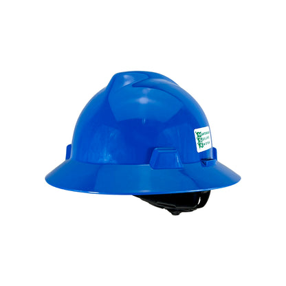 Casco MSA Ala Ancha Azul