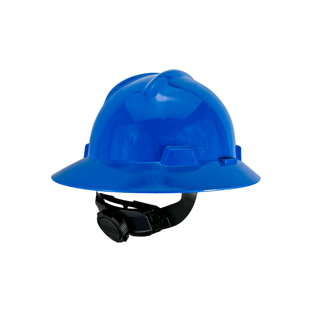 Casco MSA Ala Ancha Azul