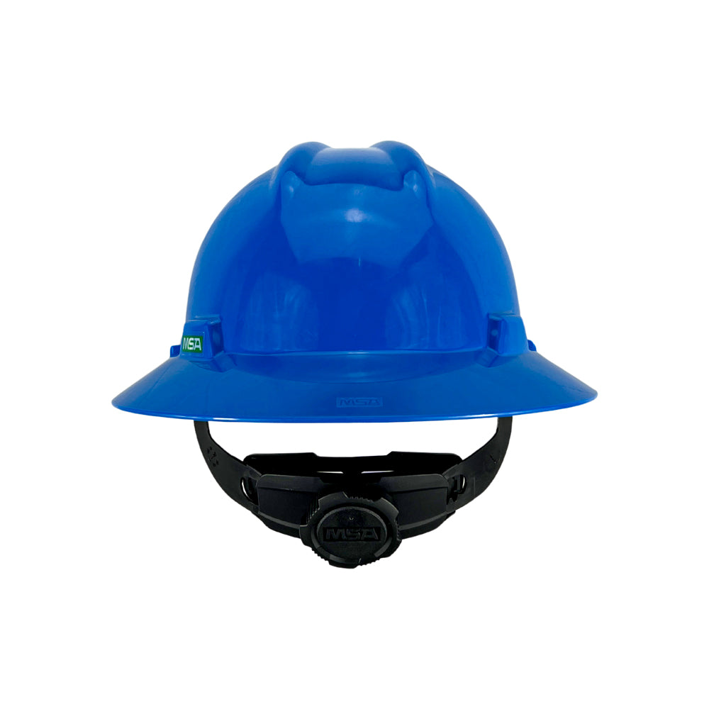 Casco MSA Ala Ancha Azul