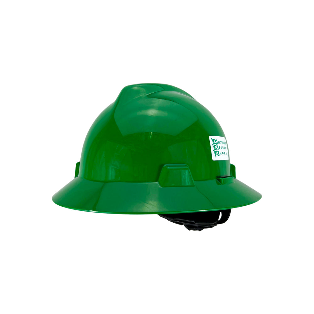 Casco MSA Ala Ancha Verde