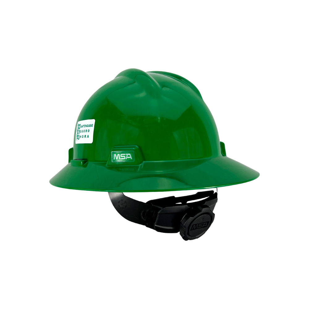 Casco MSA Ala Ancha Verde