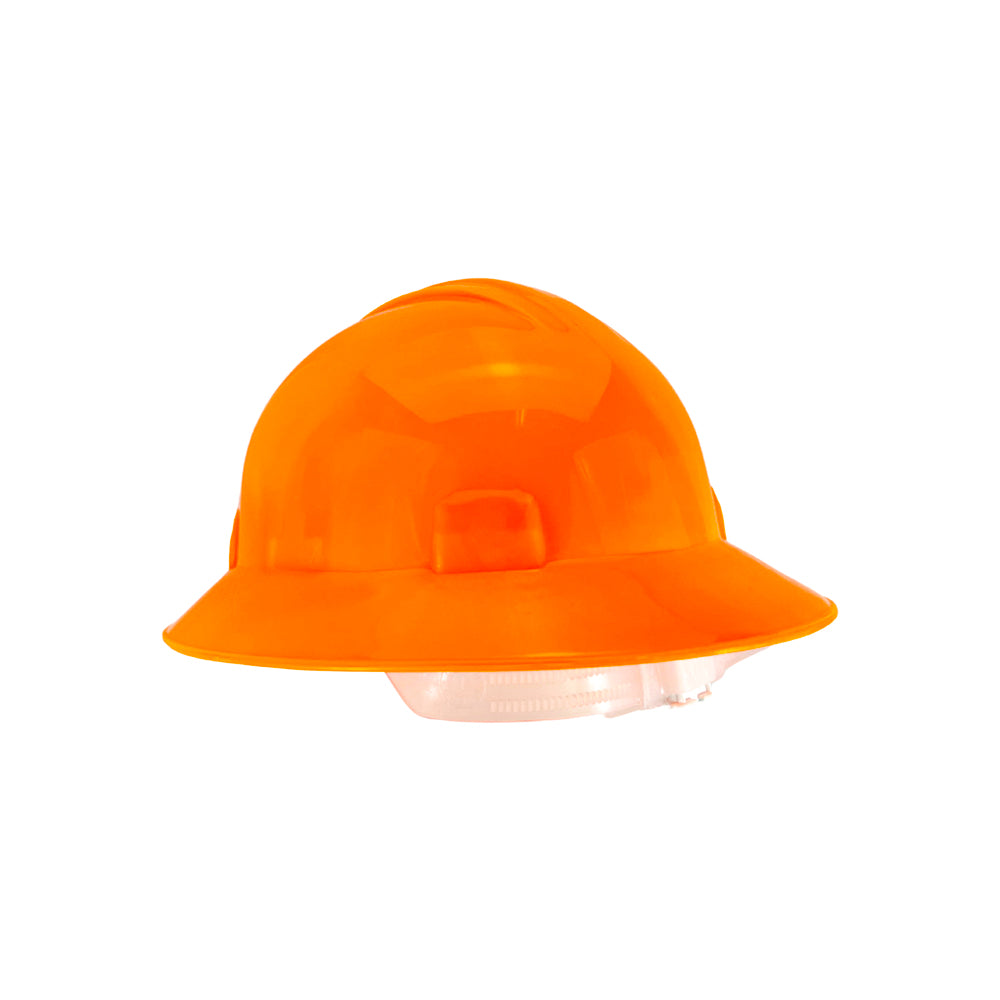 Casco tipo Ala Ancha ajuste Fast Fit Anaranjado