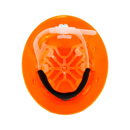 Casco tipo Ala Ancha ajuste Fast Fit Anaranjado