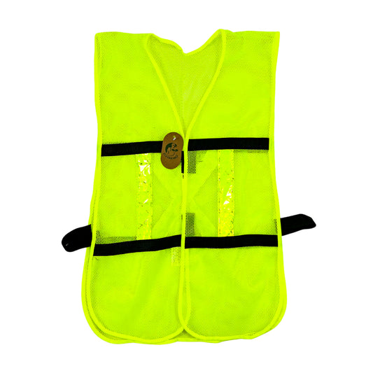 Chaleco de Malla color Amarillo con bies de alta visibilidad