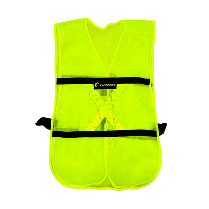 Chaleco de Malla color Amarillo con bies de alta visibilidad