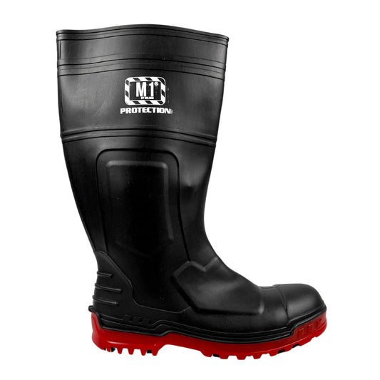 Botas de PVC Hule color Negro con Casquillo Industrial