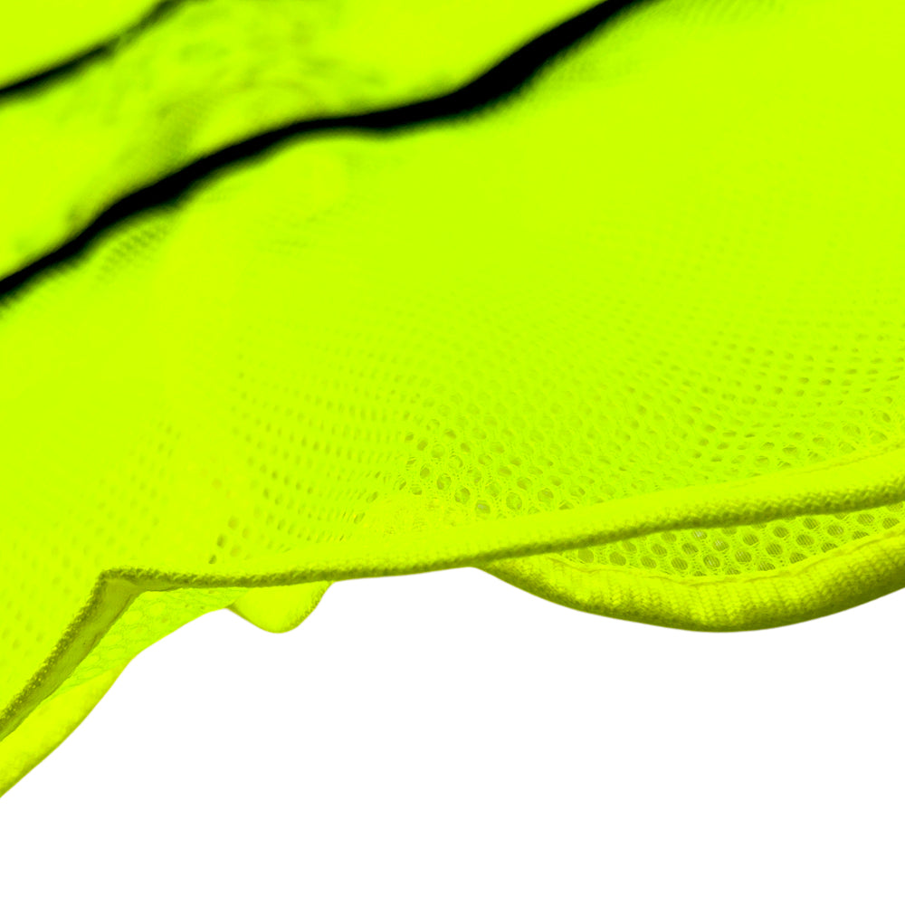 Chaleco de Malla color Amarillo con bies de alta visibilidad