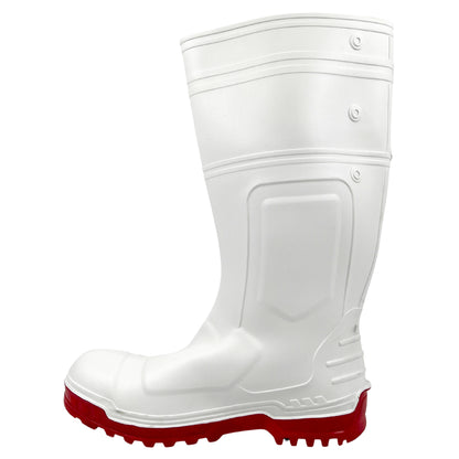 Botas Sanitarias de PVC Hule color Blanco con Casquillo Industria