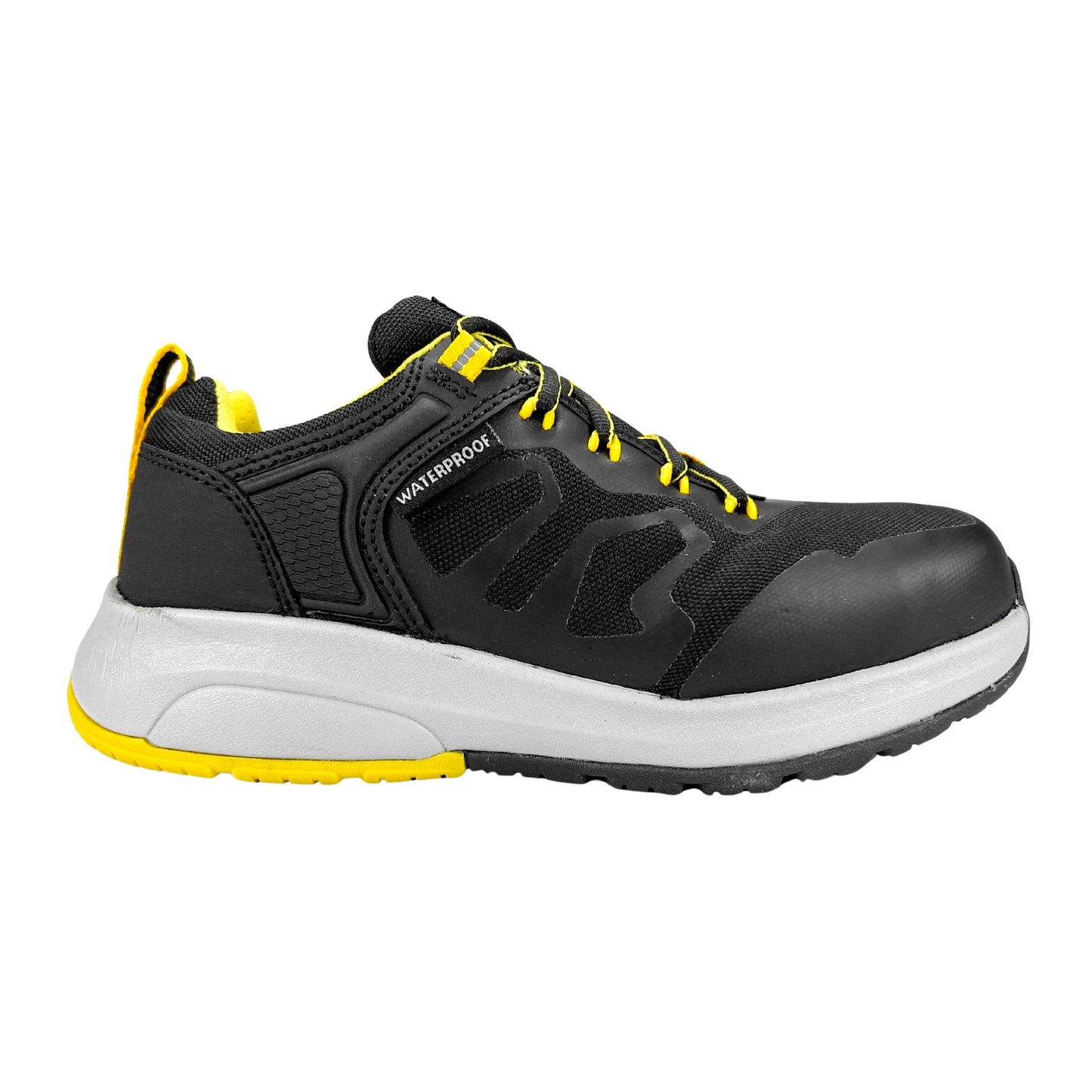 Tenis de Seguridad Modelo-7207 SHARK Negro-Amarillo