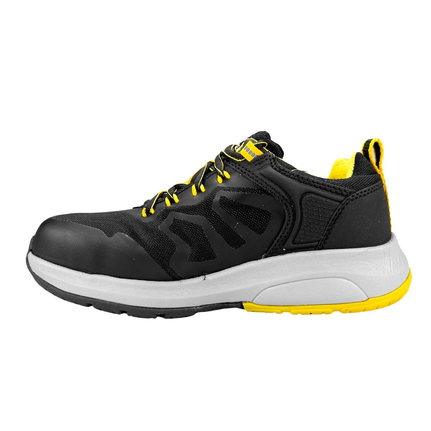 Tenis de Seguridad Modelo-7207 SHARK Negro-Amarillo