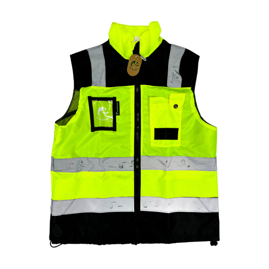Chaleco JYRSA tipo Ejecutivo con reflejante Bicolor Negro-Amarillo