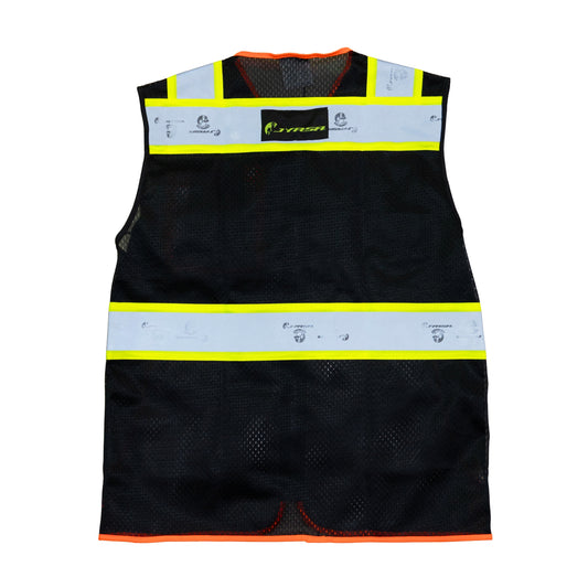 Chaleco de Seguridad Tipo Jersey Alta Visibilidad Naranja/Negro