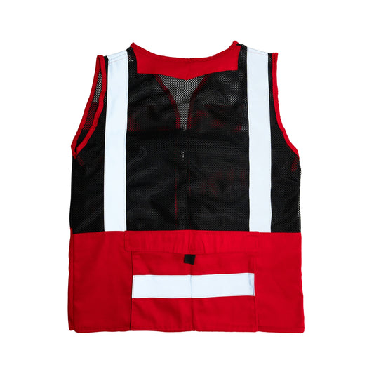 Chaleco Gabardina Tipo Cazador Rojo