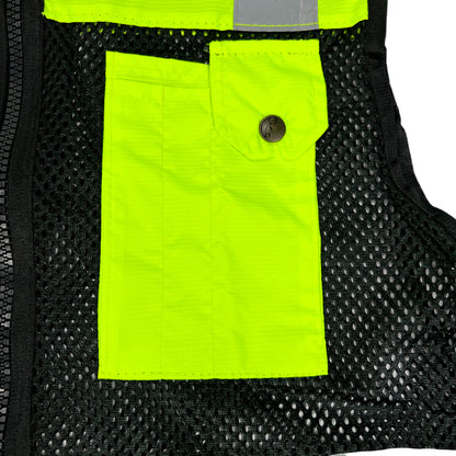 Chaleco Ejecutivo Ventilado Alta Visibilidad ECO-1330 Amarillo