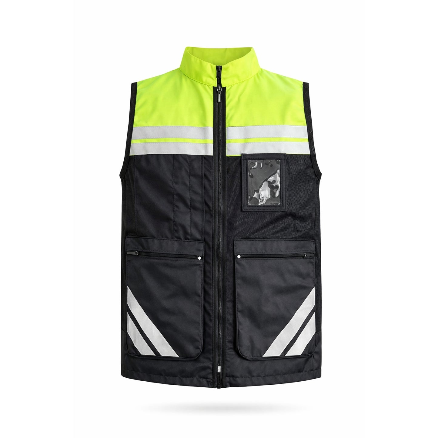 Chaleco Jersey Reflectante Engineer color Negro-Amarillo