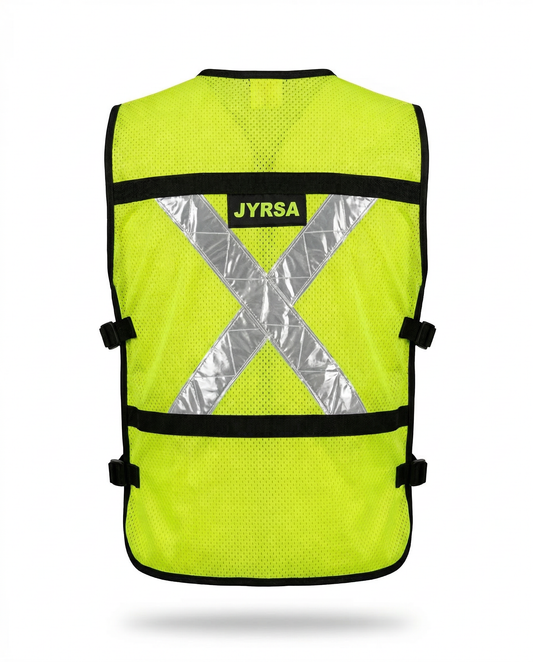 Chaleco Jersey tipo rescatista con costados abiertos Amarillo