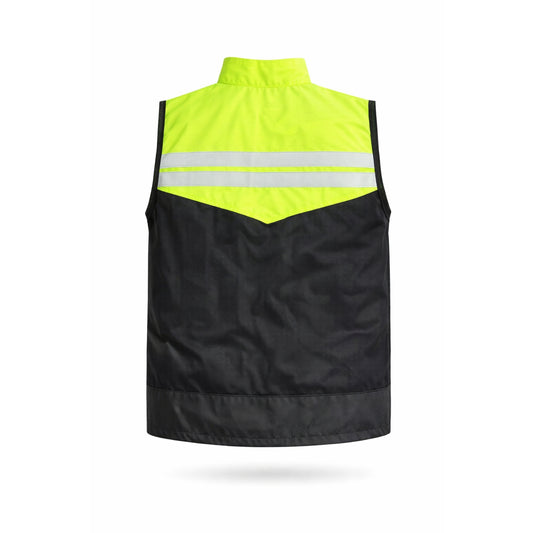 Chaleco Jersey Reflectante Engineer color Negro-Amarillo