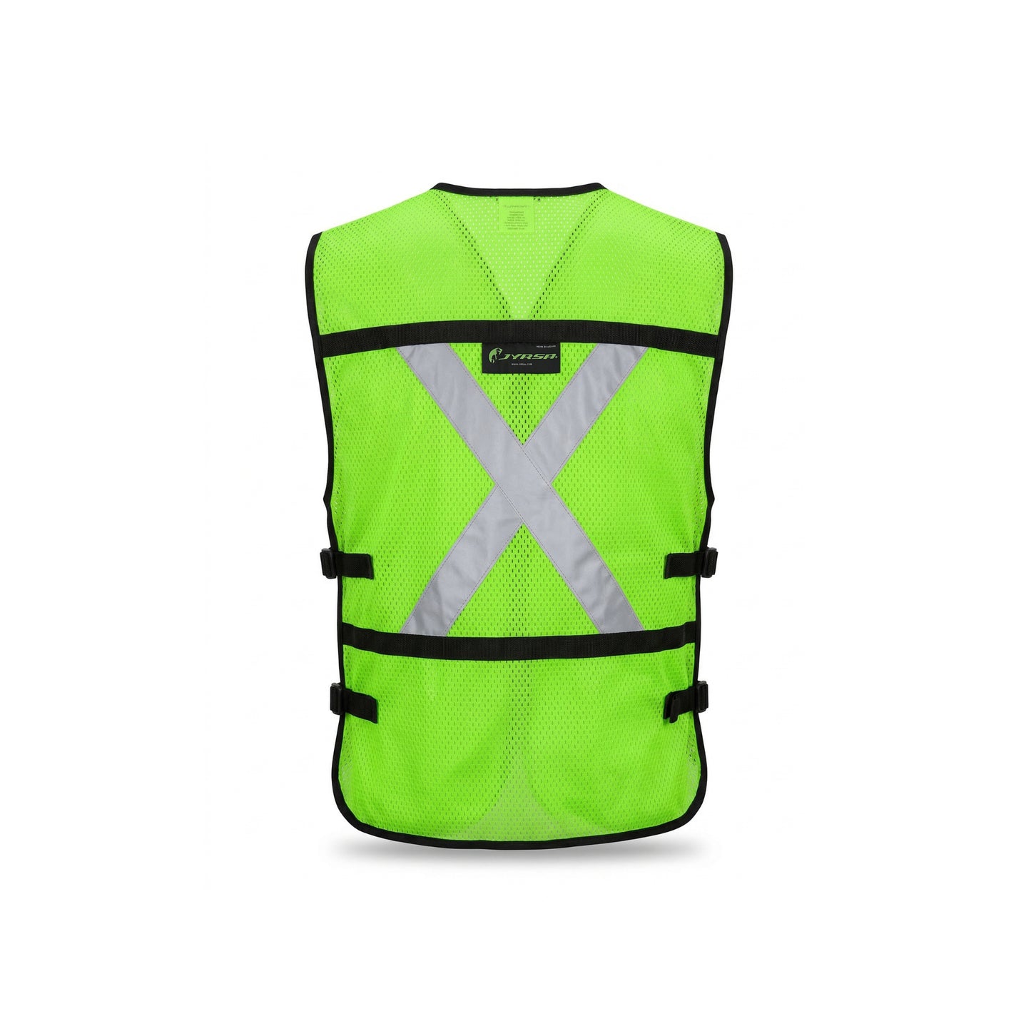 Chaleco Jersey tipo rescatista con costados abiertos Verde