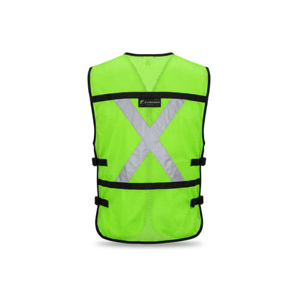 Chaleco Jersey tipo rescatista con costados abiertos Verde